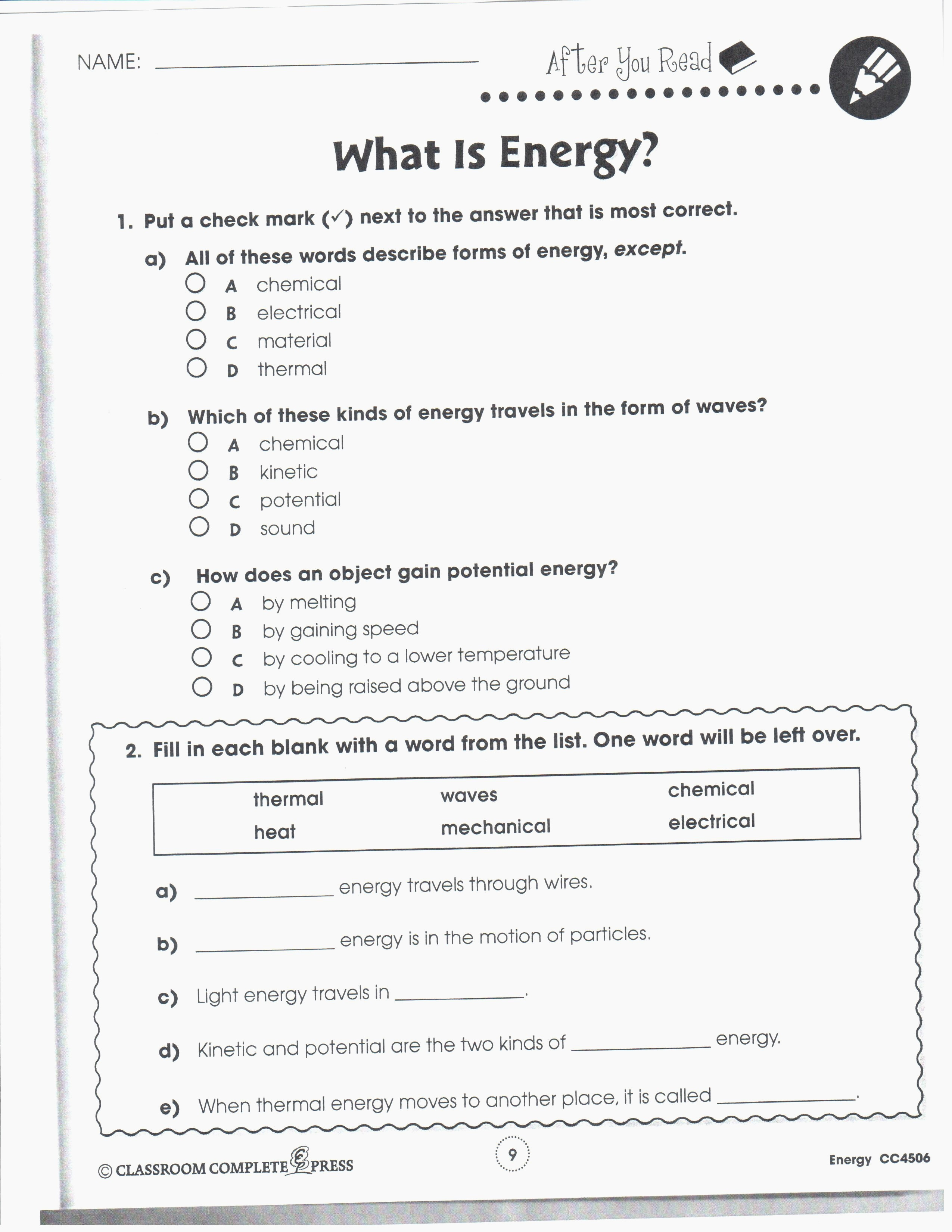 10 Best Of Grade 8 Science Worksheets Printable Pics - Grahapada | Grade 8 Science Worksheets Printable