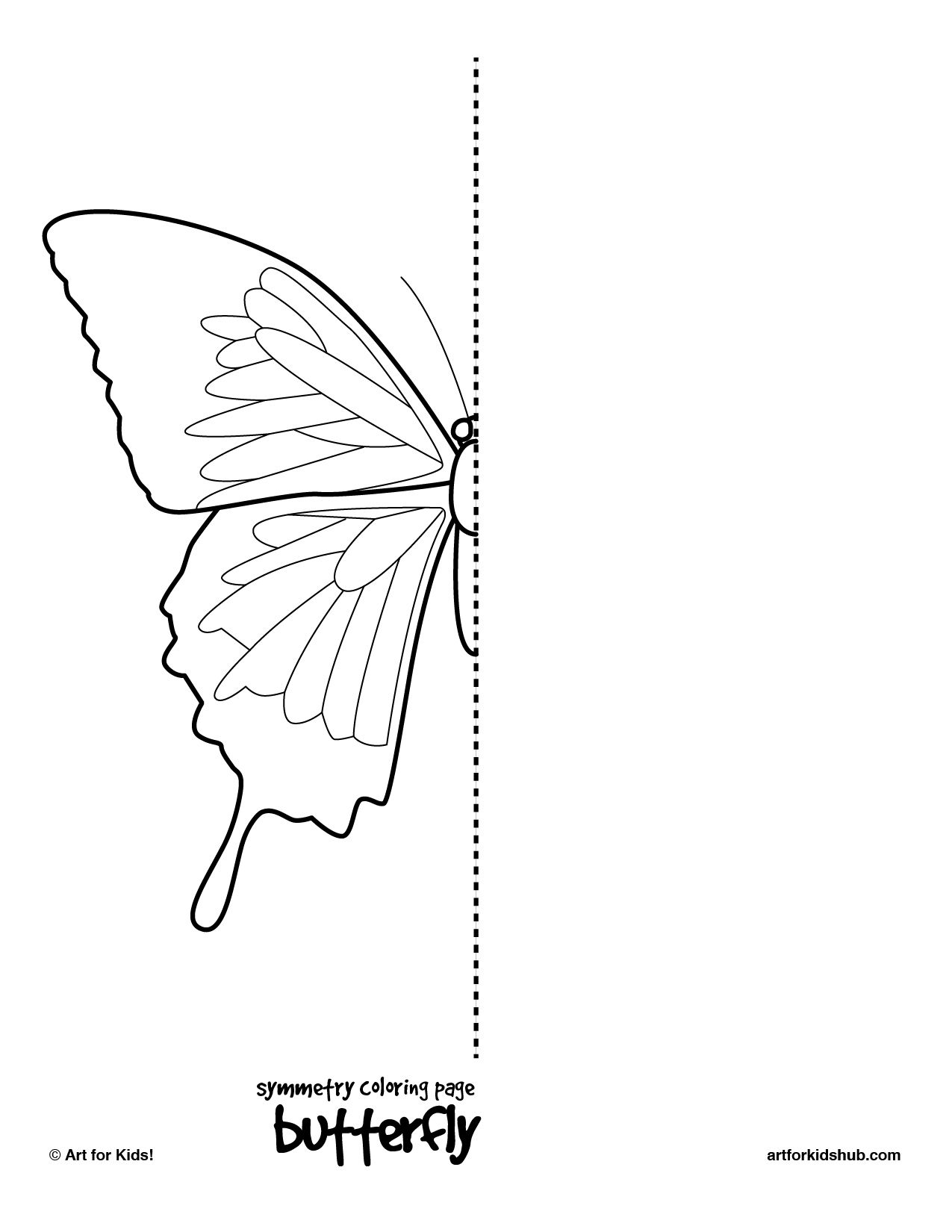 10 Free Coloring Pages - Bug Symmetry - Art For Kids Hub - | Art | Printable Symmetry Worksheets