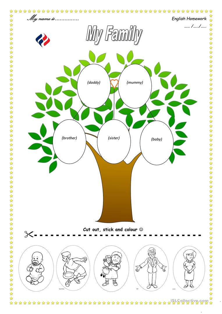 113 Free Esl Family Tree Worksheets - My Family Tree Free Printable | Family Tree Worksheet Printable