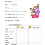 17 Free Esl Introduce Yourself Worksheets | Introduce Yourself Printable Worksheets
