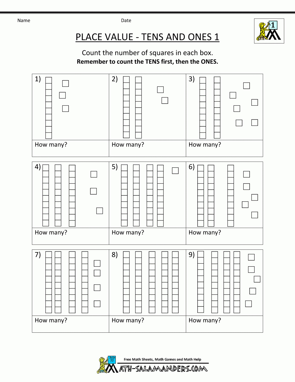 1St-Grade-Math-Worksheets-Place-Value-Tens-Ones-1.gif 1,000×1,294 | Free Printable Place Value Worksheets For First Grade