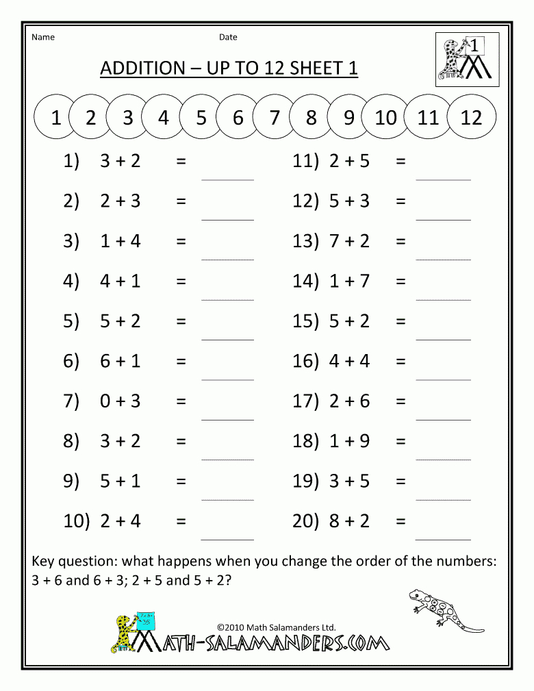 1St Grade Math Worksheetshow To Save Your Work: Copy And Save To | Printable Computer Worksheets For Grade 2