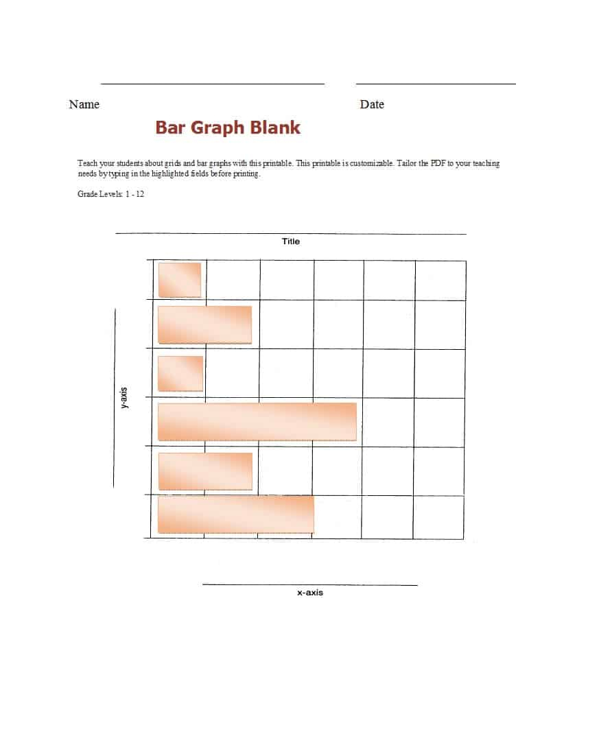 41 Blank Bar Graph Templates [Bar Graph Worksheets] ᐅ Template Lab | Blank Bar Graph Printable Worksheets