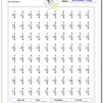 428 Addition Worksheets For You To Print Right Now | Mad Minute Math Subtraction Worksheets Printable