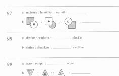 Analogy Worksheets For Middle School Printables