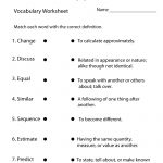 4Th Grade English Worksheets | Two Ways To Print This Free | Grade 7 Vocabulary Worksheets Printable