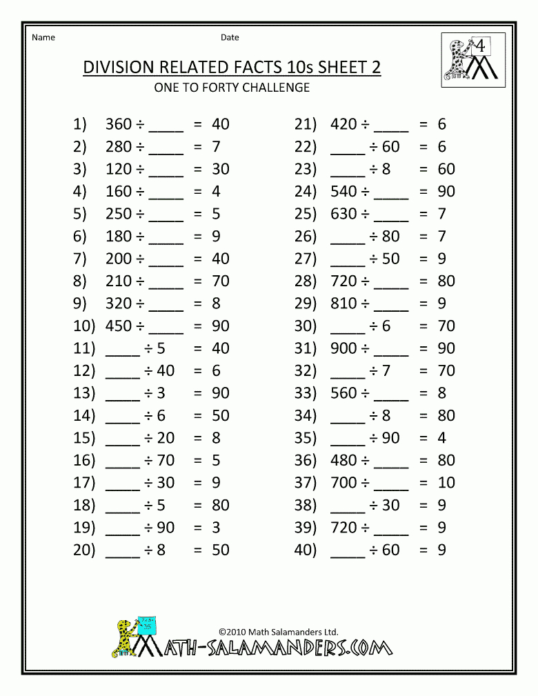 4Th Grade Math Worksheets Printable Free | Anushka Shyam | Pinterest | 4Th Grade Printable Worksheets On Math