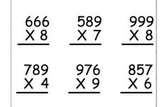 4Th Grade Printable Multiplication Worksheets