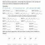 5Th Grade Math Problems Using Exponents 1 | Math 1 | Math Worksheets | 5Th Grade Exponents Printable Worksheets