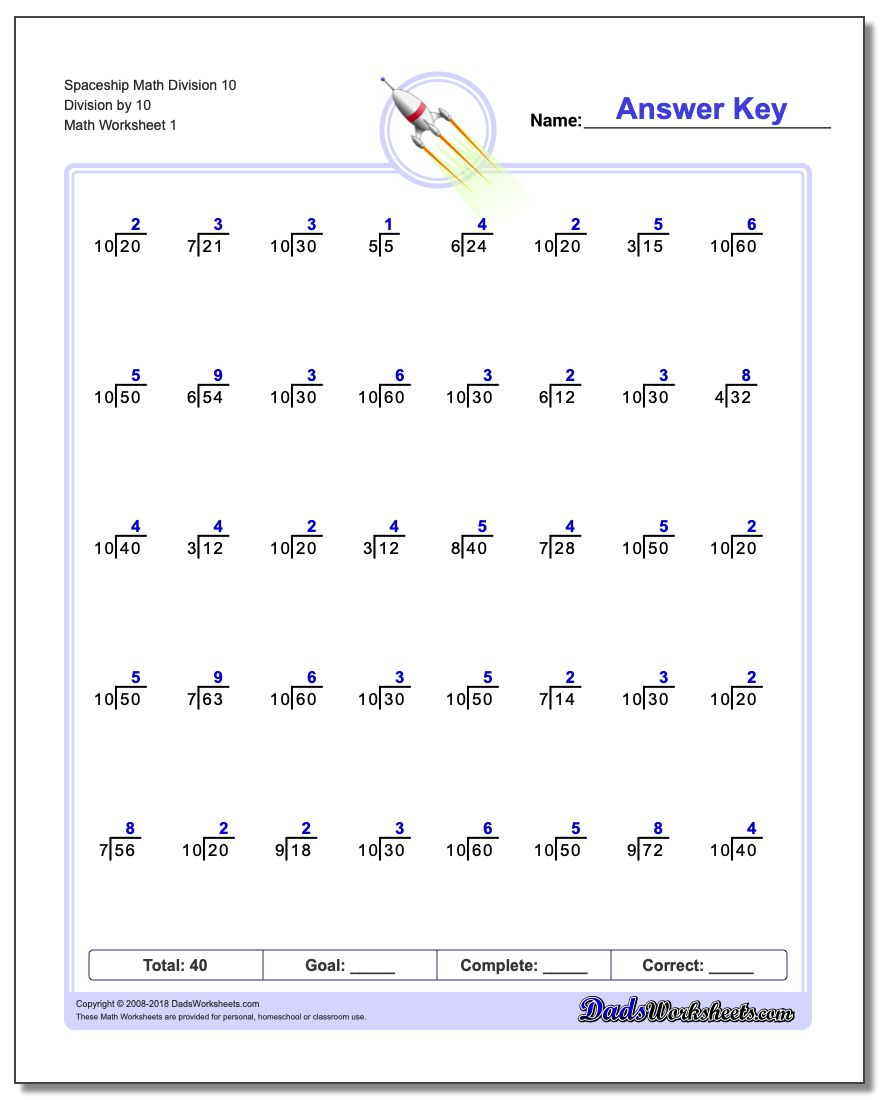676 Division Worksheets For You To Print Right Now | Printable Division Worksheets