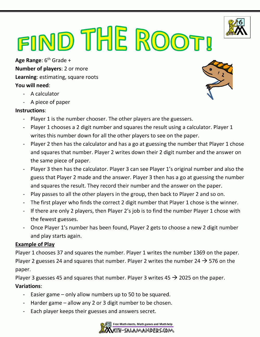 6Th Grade Math Games | Free Printable Math Worksheets For 6Th Grade