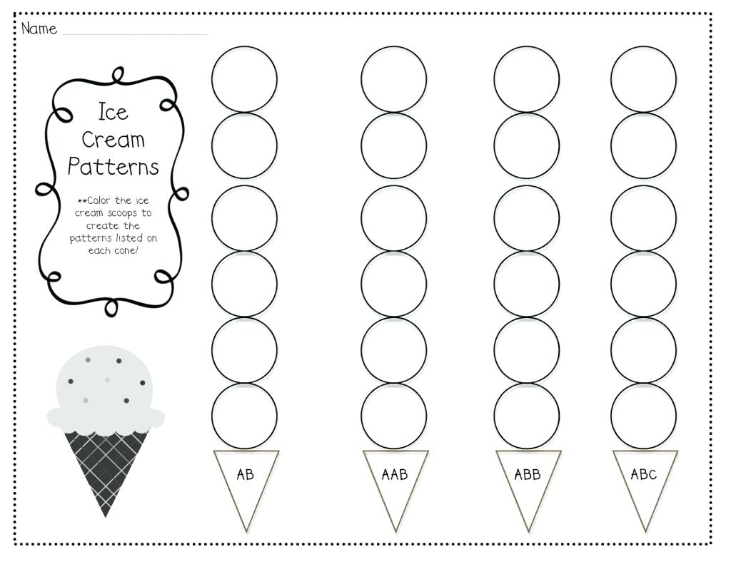 Abc Pattern Worksheets Interesting Connect The Dots Kindergarten | Free Printable Ab Pattern Worksheets