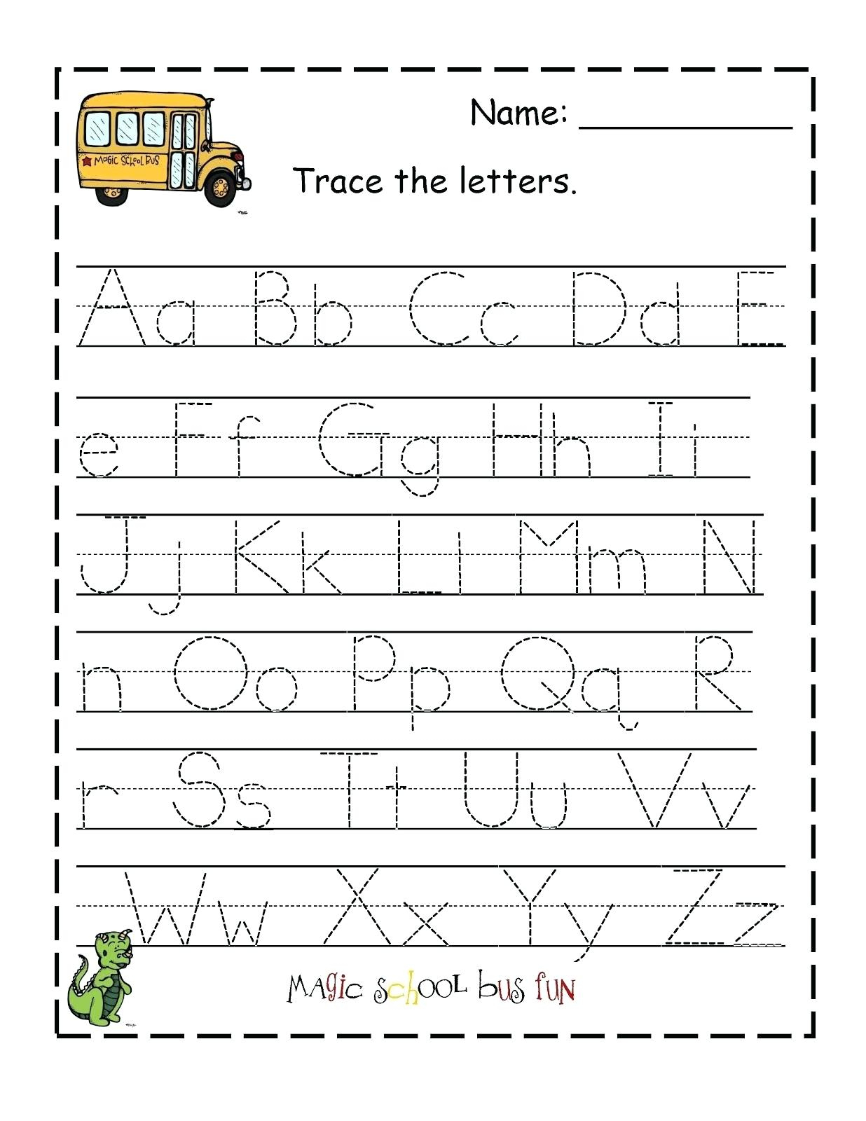 Abc Traceable Tracing Alphabet Kiddo Shelter Abc Traceable Sheets | Free Printable Preschool Worksheets Tracing Letters