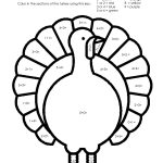 Addition Color Sheets | To Enjoy This Thanksgiving Math Worksheet | Math Worksheets Thanksgiving Free Printable