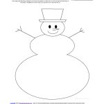 Adjectives Describing A Snowman   Printable Worksheet | Snowman Worksheet Printables