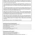 Agatha Christie   Reading Worksheet   Free Esl Printable Worksheets | Free Printable Middle School Reading Comprehension Worksheets