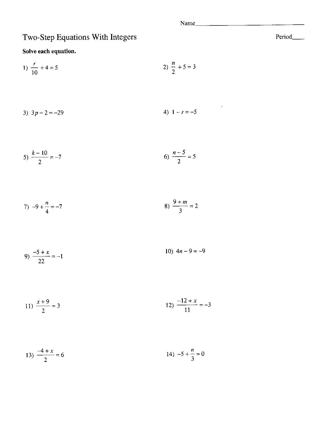 Algebra: Answers To Algebra Problems Math Agreeable With Worksheet | Printable Solving Equations Worksheets