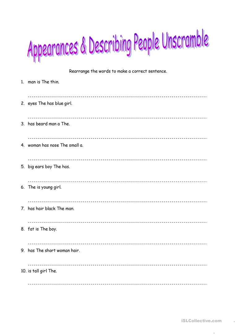 Basic Sentence Structure Worksheet Worksheet - Free Esl Printable | Free Printable Sentence Correction Worksheets