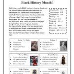 Black History Month! Worksheet   Free Esl Printable Worksheets Made | Black History Month Free Printable Worksheets