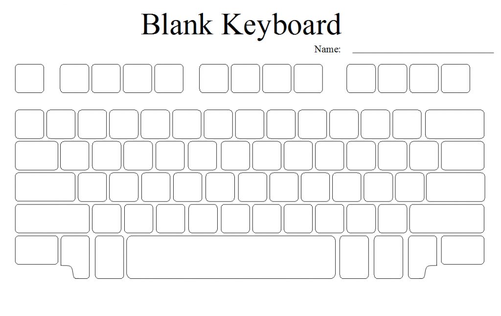 Blank Computer Keyboard Keyboarding Lessons Keyboard Computer Blank Keyboard Worksheet