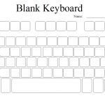 Blank Computer Keyboard | Keyboarding Lessons | Keyboard, Computer | Blank Keyboard Worksheet Printable