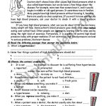 Blood Pressure   Esl Worksheetmshmsh | Blood Pressure Worksheets Printable
