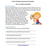 Carlo Or Kindness Rewarded Second Grade Reading Worksheets | Reading | Free Printable 3Rd Grade Reading Worksheets