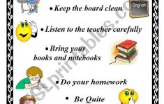 Classroom Rules – Esl Worksheetxyz5 | Free Printable Classroom Rules Worksheets