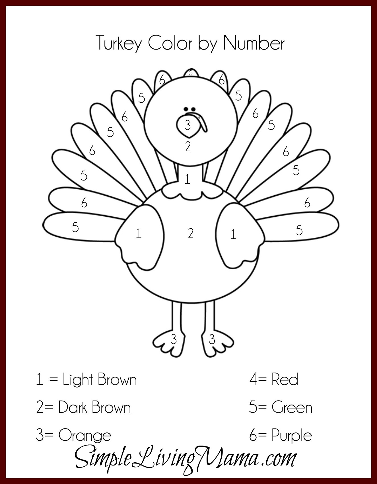 Colornumber Cornucopia | Craft Ideas | Thanksgiving Activities | Free Printable Thanksgiving Worksheets