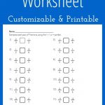 Comparing Fractions Worksheet   Customizable And Printable | Math | Printable Worksheet Maker