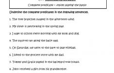 Free Printable Subject Predicate Worksheets 2Nd Grade