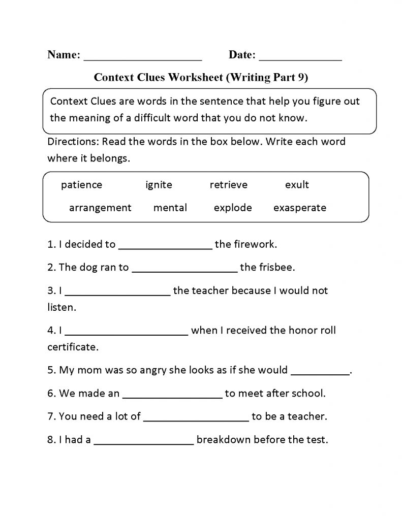 context-clues-worksheet-writing-part-9-intermediate-context-clues