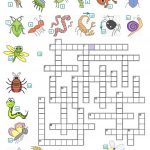 Crossword   Insects And Reptiles Worksheet   Free Esl Printable | Free Printable Reptile Worksheets