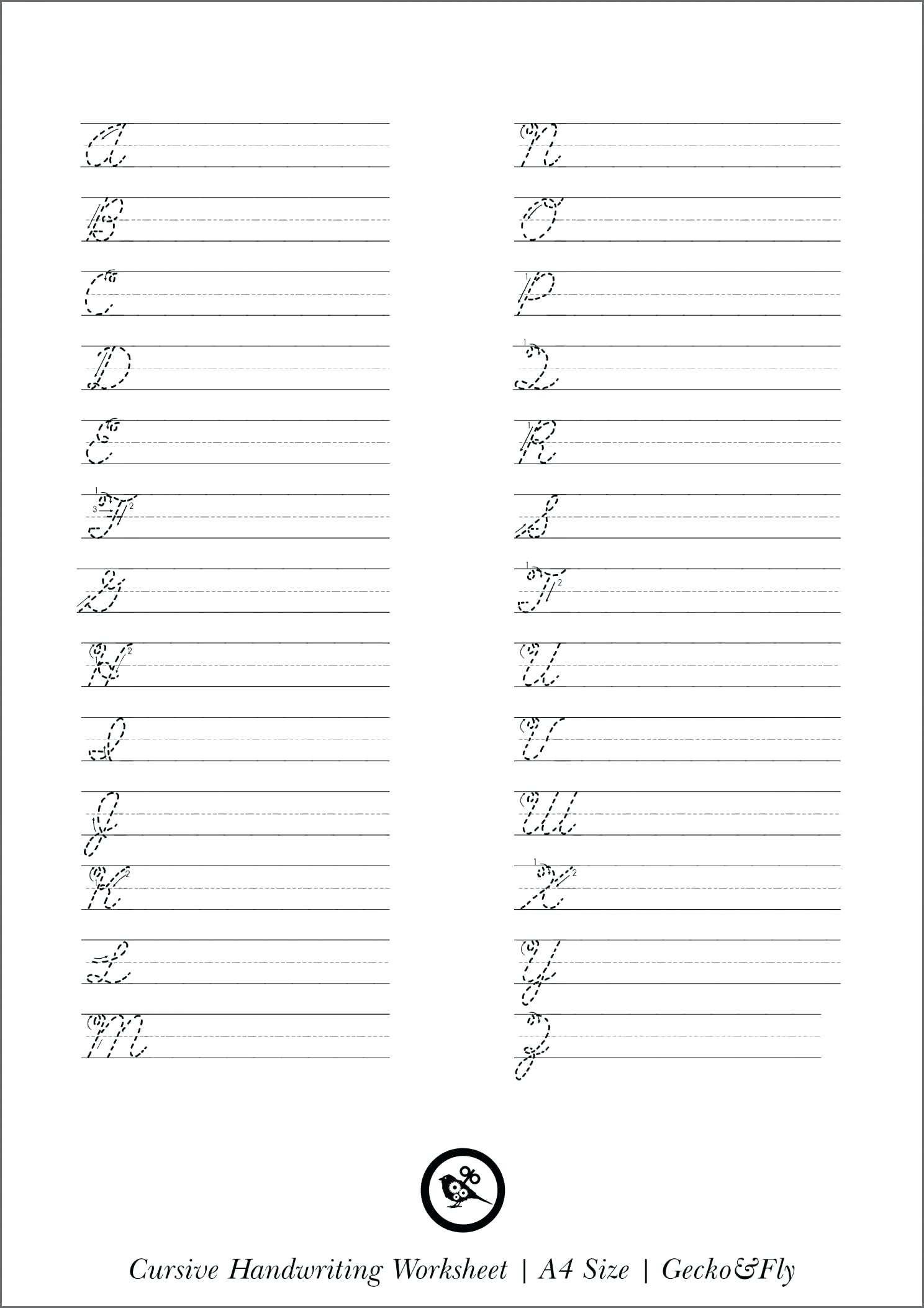 Cursive Handwriting Practice Paper - Koran.sticken.co | Printable Cursive Writing Worksheets