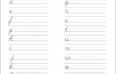 Printable Cursive Handwriting Worksheet Generator