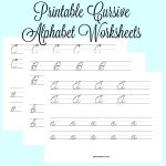 Cursive Writing Alphabets Worksheets – Shoppingfoorme.club | Cursive Writing Worksheets Printable Capital Letters