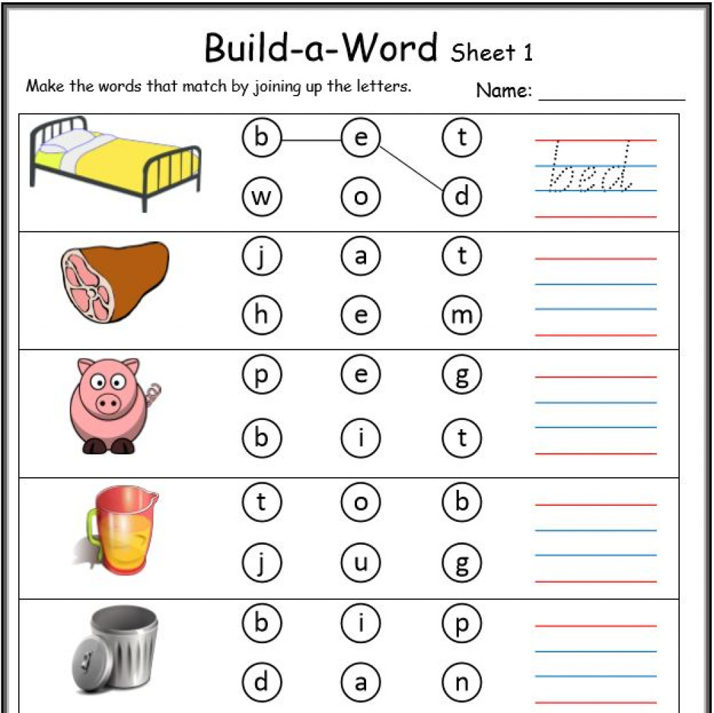 Cvc Worksheets Printable Work Sheets • Keepkidsreading With Regard | Cvc Words Worksheets Free Printable