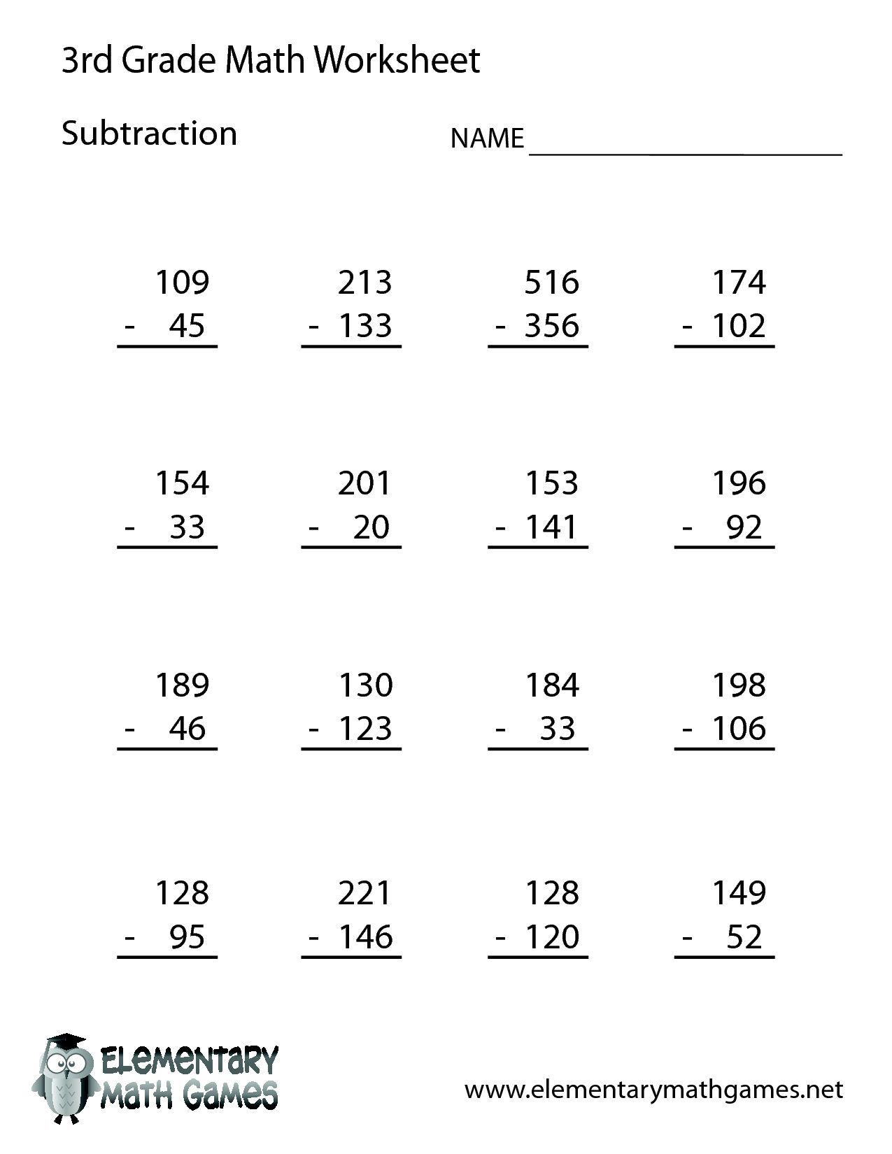 Тема Numbers / Maths 3 Кл (Читаємо Приклад Англійською) | Eglish For | 3Rd Grade Math Subtraction Printable Worksheets