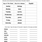 Days Of The Week In Spanish Worksheet   Free Esl Printable | Free Printable Spanish Worksheets Days Of The Week