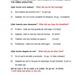 Dialy Routines. Translate From Spanish To English Worksheet   Free | Year 10 English Worksheets Printable