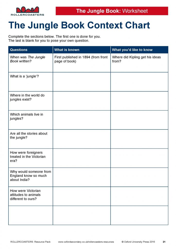 Ks3 English Free Printable Worksheets