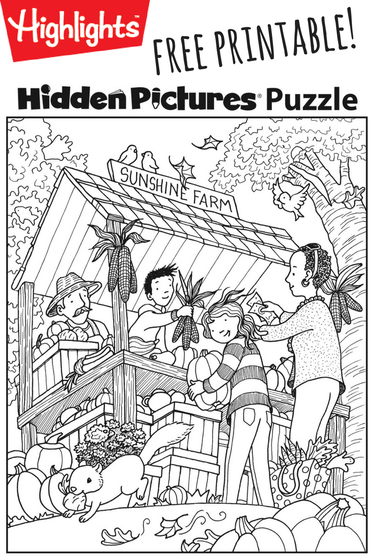 Download This Festive Fall Free Printable Hidden Pictures Puzzle To | Printable Hide And Seek Worksheets