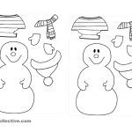 Dress The Snowman For Winter! Worksheet   Free Esl Printable | Snowman Worksheet Printables