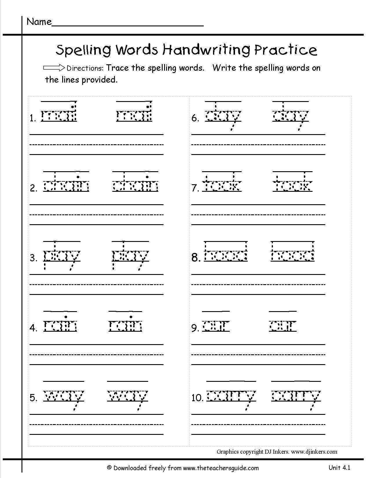 √ Printable Writing Worksheets For First Grade - Free Printable | Free Printable Language Worksheets