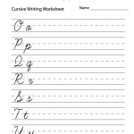 Easy Cursive Writing Worksheet   Free Printable Educational Worksheet | 3Rd Grade Language Arts Worksheets Free Printable