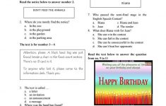 English Test For Grade 7 Worksheet – Free Esl Printable Worksheets | Year 7 English Worksheets Printable