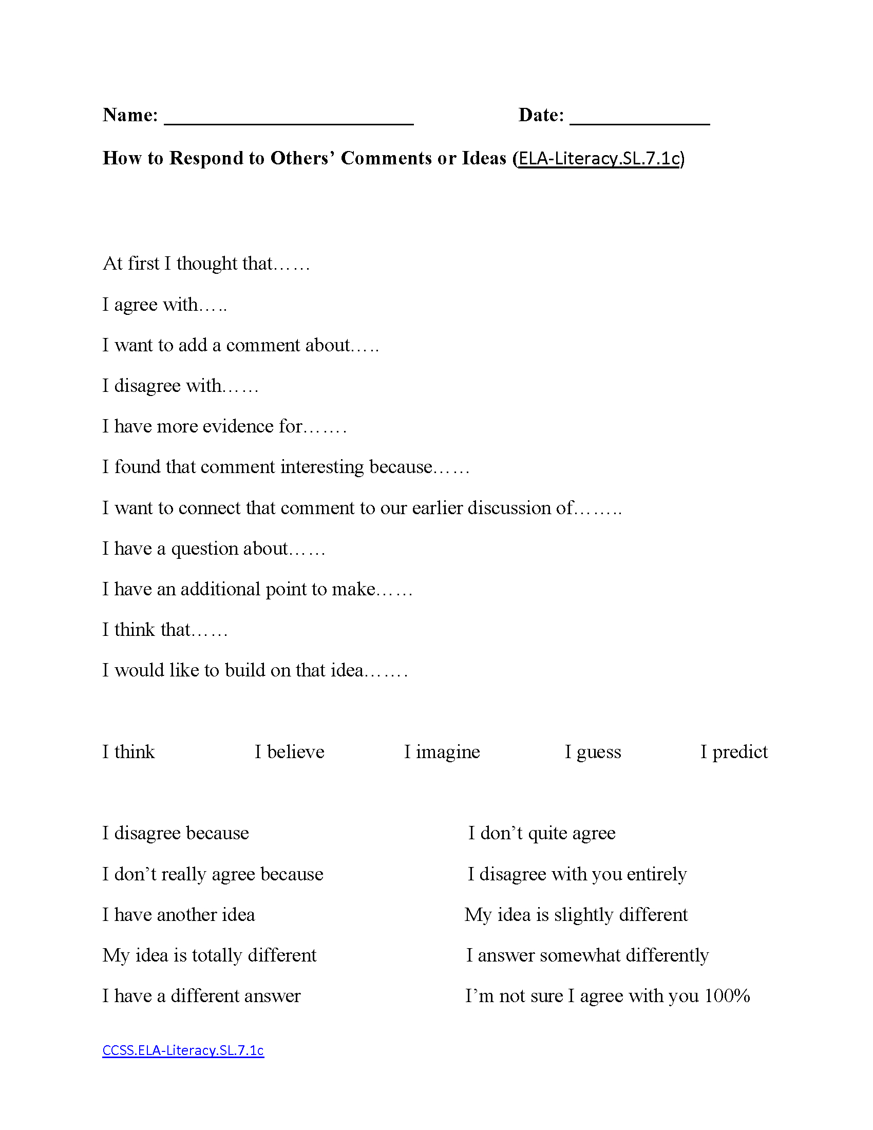 English Worksheets | 7Th Grade Common Core Worksheets | Free Printable Language Arts Worksheets 7Th Grade
