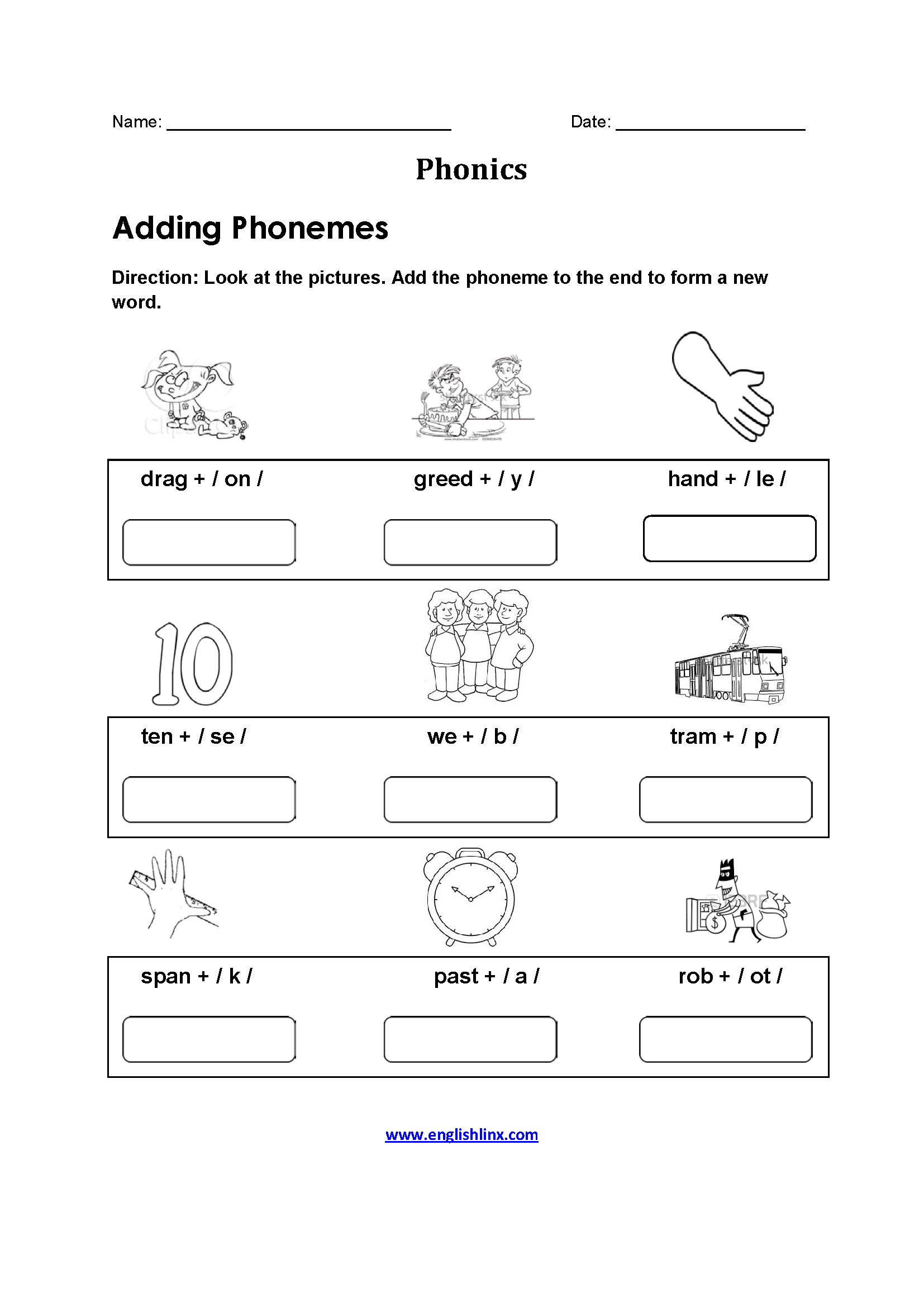 Englishlinx | Phonics Worksheets | Phonics Worksheets For Adults Printable