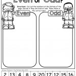 Even Or Odd (Cut And Paste) | Fall | Math School, 1St Grade Math | Free Printable Odd And Even Worksheets