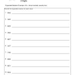 Expanded Form Worksheets | Expanded Notation Worksheet   Pdf | Math | Free Printable Expanded Notation Worksheets